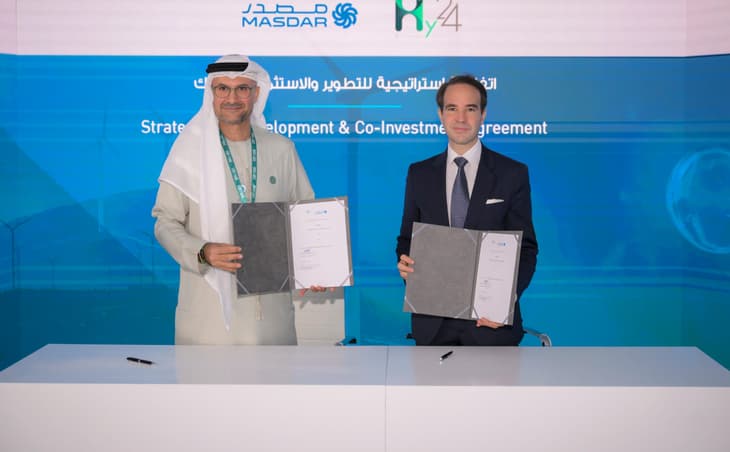 Masdar and Hy24 agree to collaborate on large-scale hydrogen projects