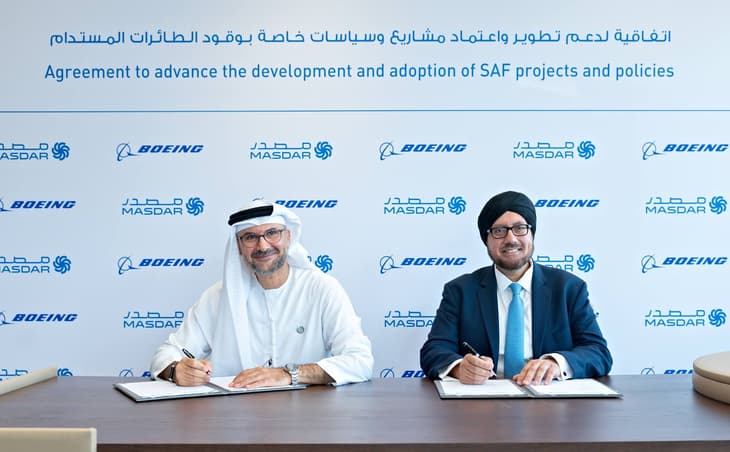 Masdar and Boeing team up on SAF development