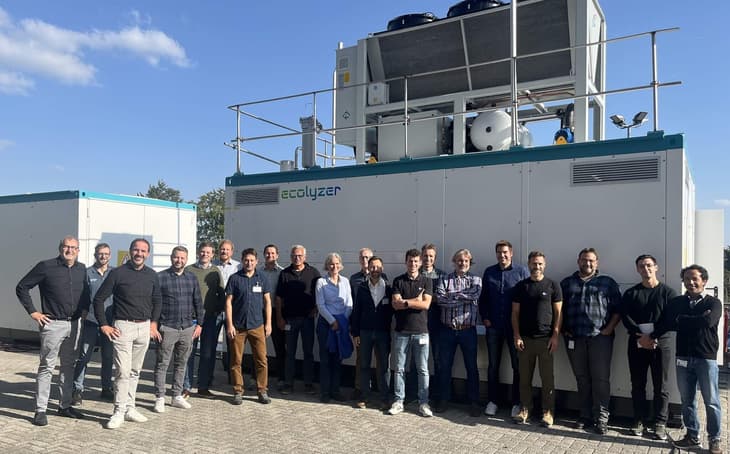 Ecoclean commissions alkaline electrolyser for the first time