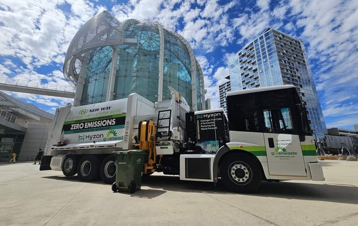 GreenWaste orders 12 hydrogen refuse trucks from Hyzon and New Way