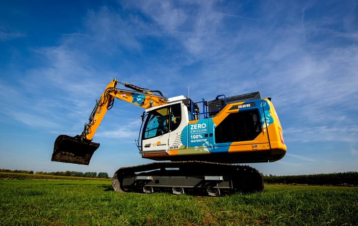 New 100% hydrogen-powered excavator set to be deployed by Mourik