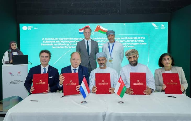 Green liquid hydrogen corridor to be established between Oman and the Netherlands