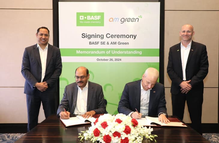 AM Green agrees to supply BASF with up to 100,000 tonnes of green ammonia