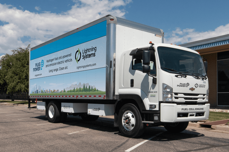 “World first” fuel cell truck development announced by Plug Power and Lightning Systems