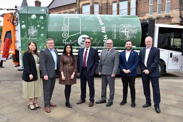 Hydrogen-powered waste truck to hit the streets of St Helens in the UK