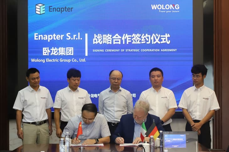 Enapter collaborates with Wolong to supply AEM electrolysers to Chinese customers