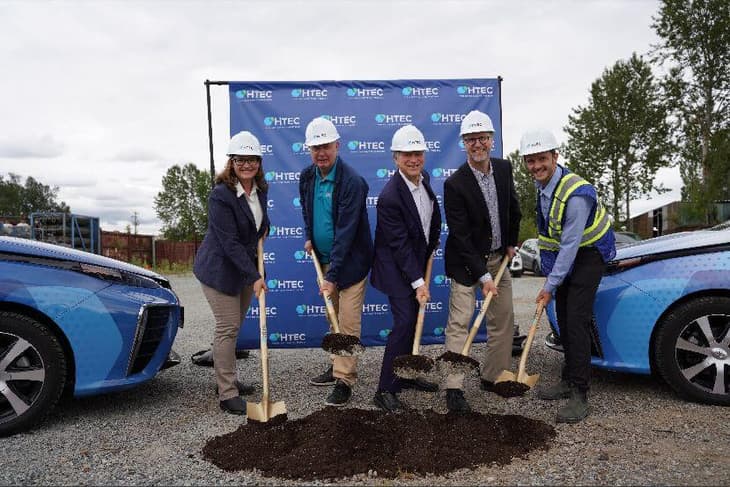 HTEC breaks ground of BC green hydrogen production and liquid transfer facility