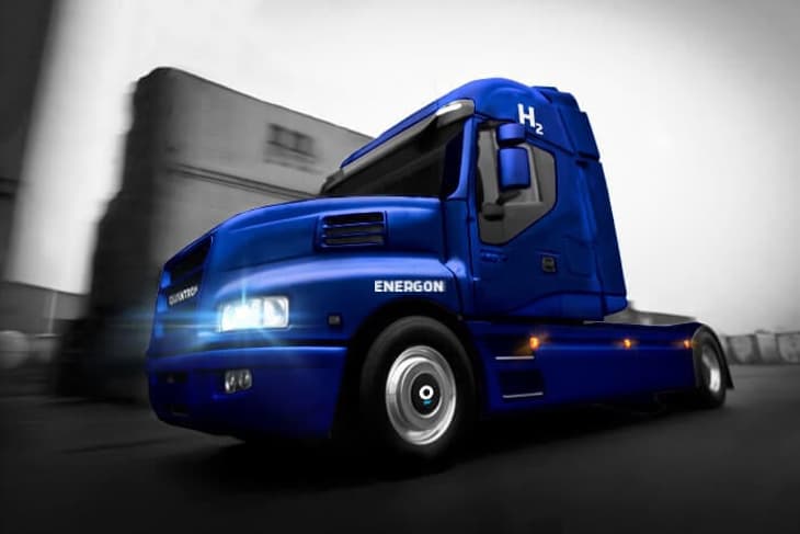 Quantron unveils fuel cell truck