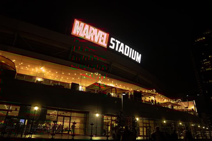 Toyota demonstrates the power of hydrogen at the Marvel Stadium during AFL game