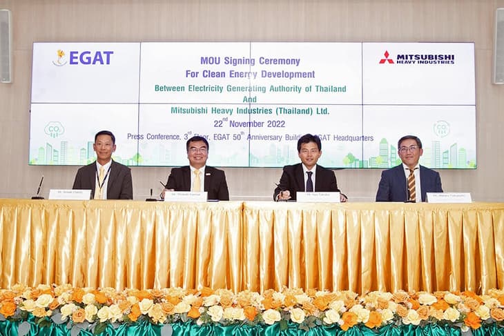 MHI, EGAT sign agreement to cooperate on clean power generation in Thailand