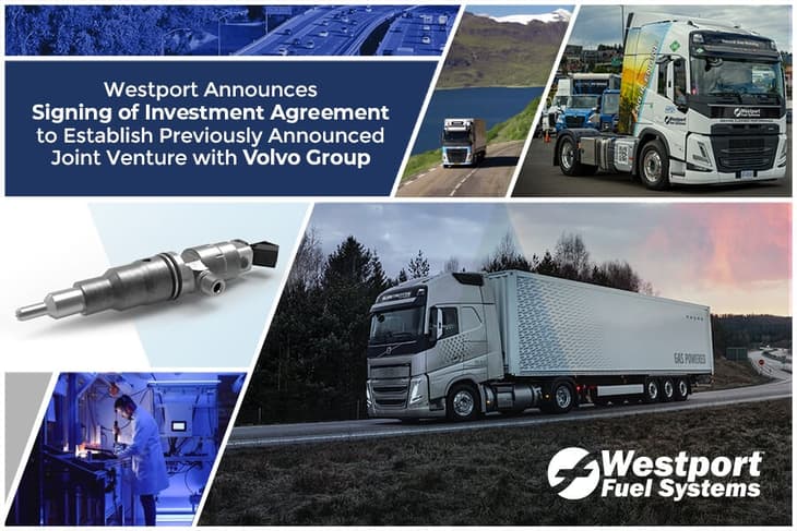Westport-Volvo JV designed to commercialise hydrogen and clean fuel engine tech reaches next stage