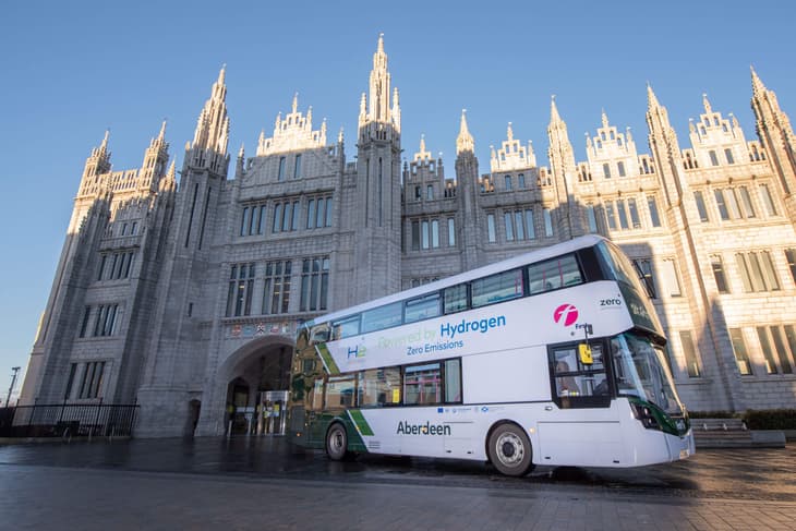 World’s first hydrogen-powered double decker buses to begin service tomorrow