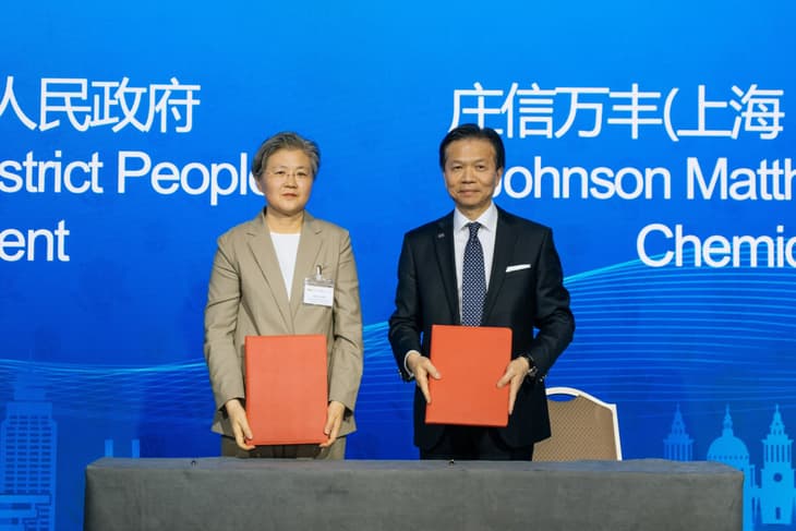 Johnson Matthey agrees to scale up the Chinese hydrogen economy