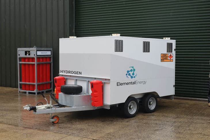 Elemental unveils hydrogen tube trailer that can be towed by most pickups