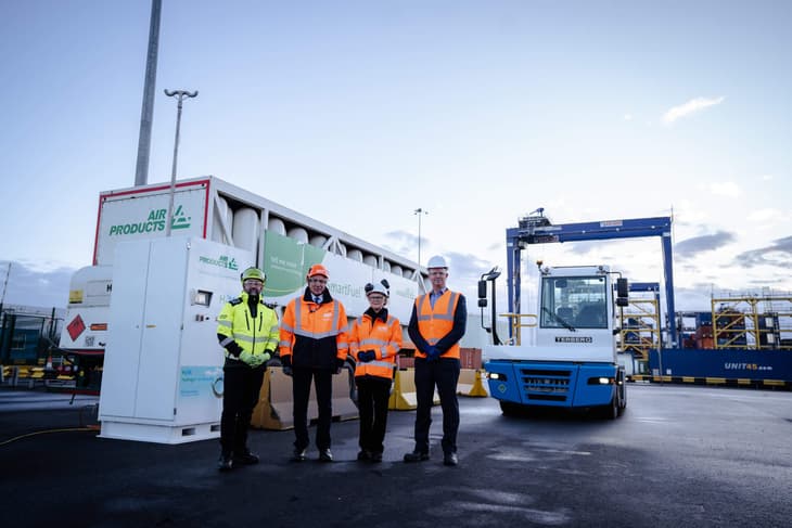 Hydrogen-fuelled trials at the Port of Immingham, UK