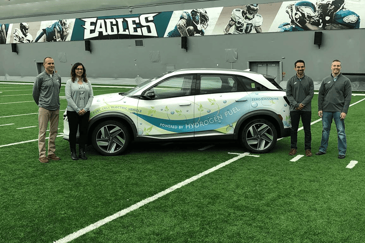 Senator Bob Mensch commends PDC Machines for partnership with Philadelphia Eagles