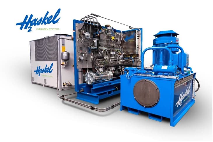 Haskel provides hydrogen equipment for Total Nederland refuelling station