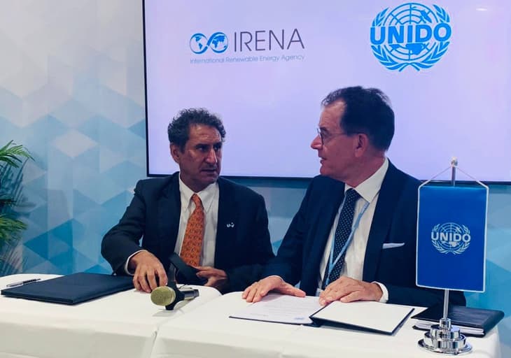 COP27: IRENA and UNIDO sign joint declaration to advance energy transition with green hydrogen