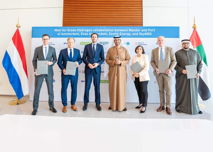 consortium-to-explore-green-hydrogen-exports-from-abu-dhabi-to-port-of-amsterdam