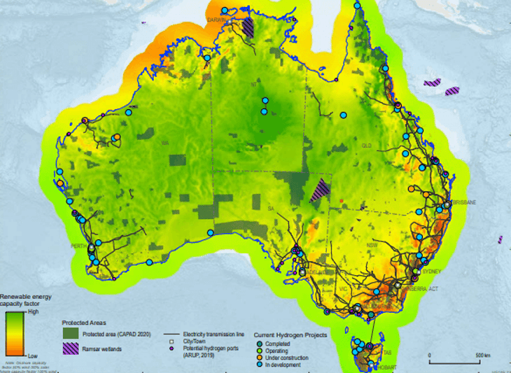 Australia hydrogen pipeline accounts for between $230-300bn of investment