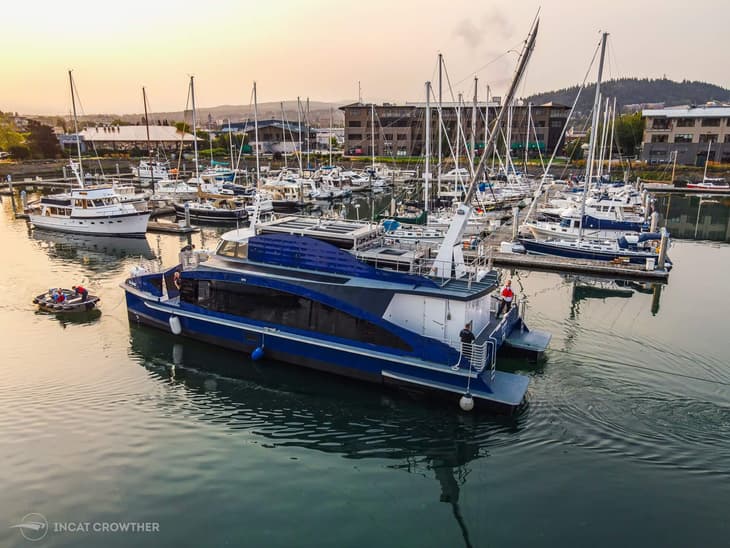 Hydrogen ferry Sea Change launched into Californian waters