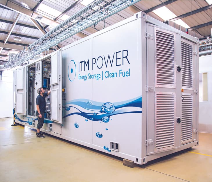 ITM Power to supply 12MW of electrolysis equipment for hydrogen production project