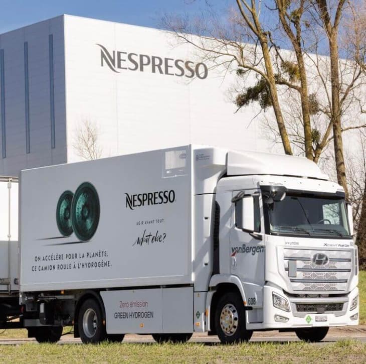 Nespresso, von Bergen collaborate on hydrogen-powered truck