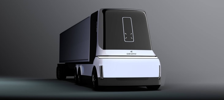 Gemini Motor unveils its autonomous hydrogen-powered ‘RoboTruck’