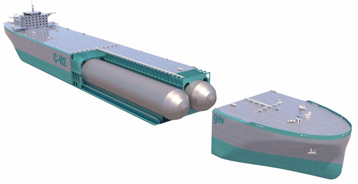 GEV granted AIP for C-H2 ship containment system