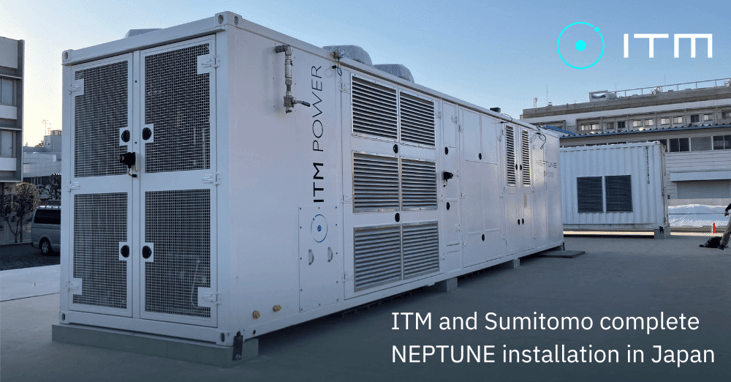 ITM PEM electrolyser installed at Tokyo Gas facility for e-methane production