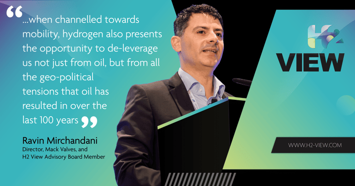 Exclusive: Hydrogen can de-leverage us from oil in so many ways