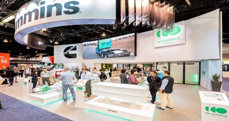 Cummins displays hydrogen internal combustion engine at ACT Expo