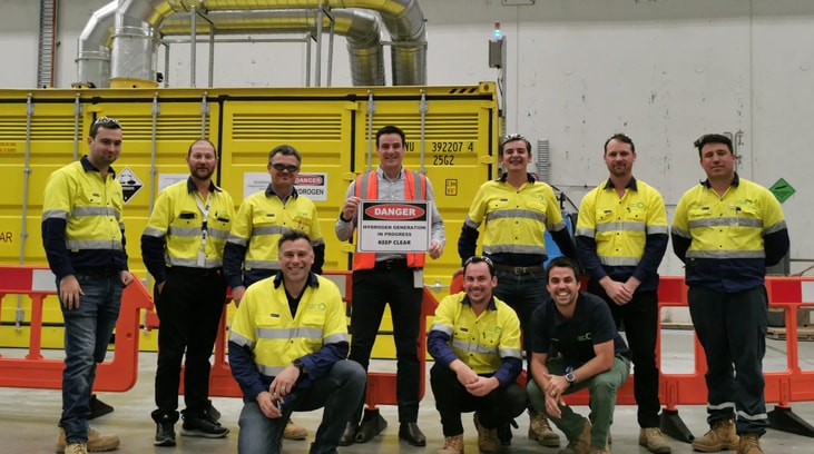 Fortescue Future Industries successfully produces hydrogen from its own electrolyser design