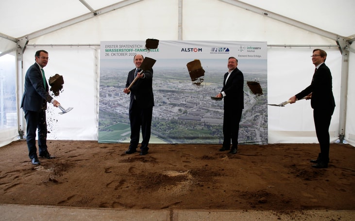 Hesse breaks ground on station for ‘world’s largest’ hydrogen train fleet