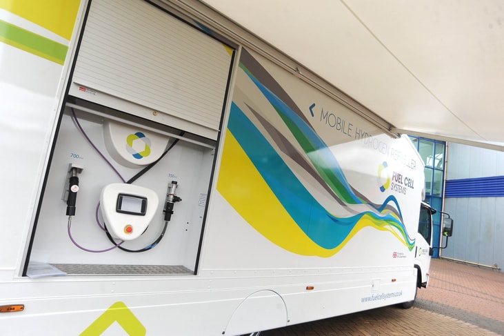 HyTruck mobile hydrogen refueller successfully provides hydrogen for a BMW iX5 Hydrogen car