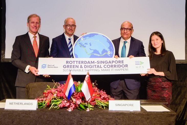 Singapore and Rotterdam sign MoU to establish ‘world’s longest’ green shipping corridor