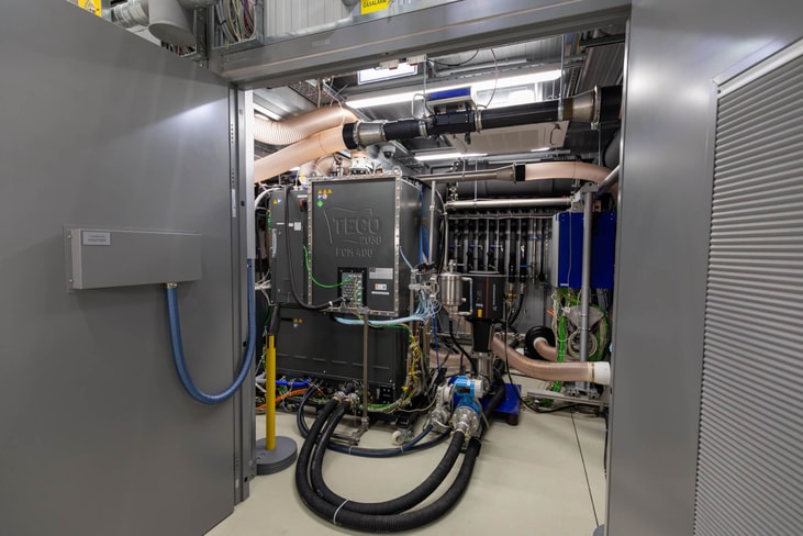 TECO 2030 fuel cell module runs at 100% on testbed