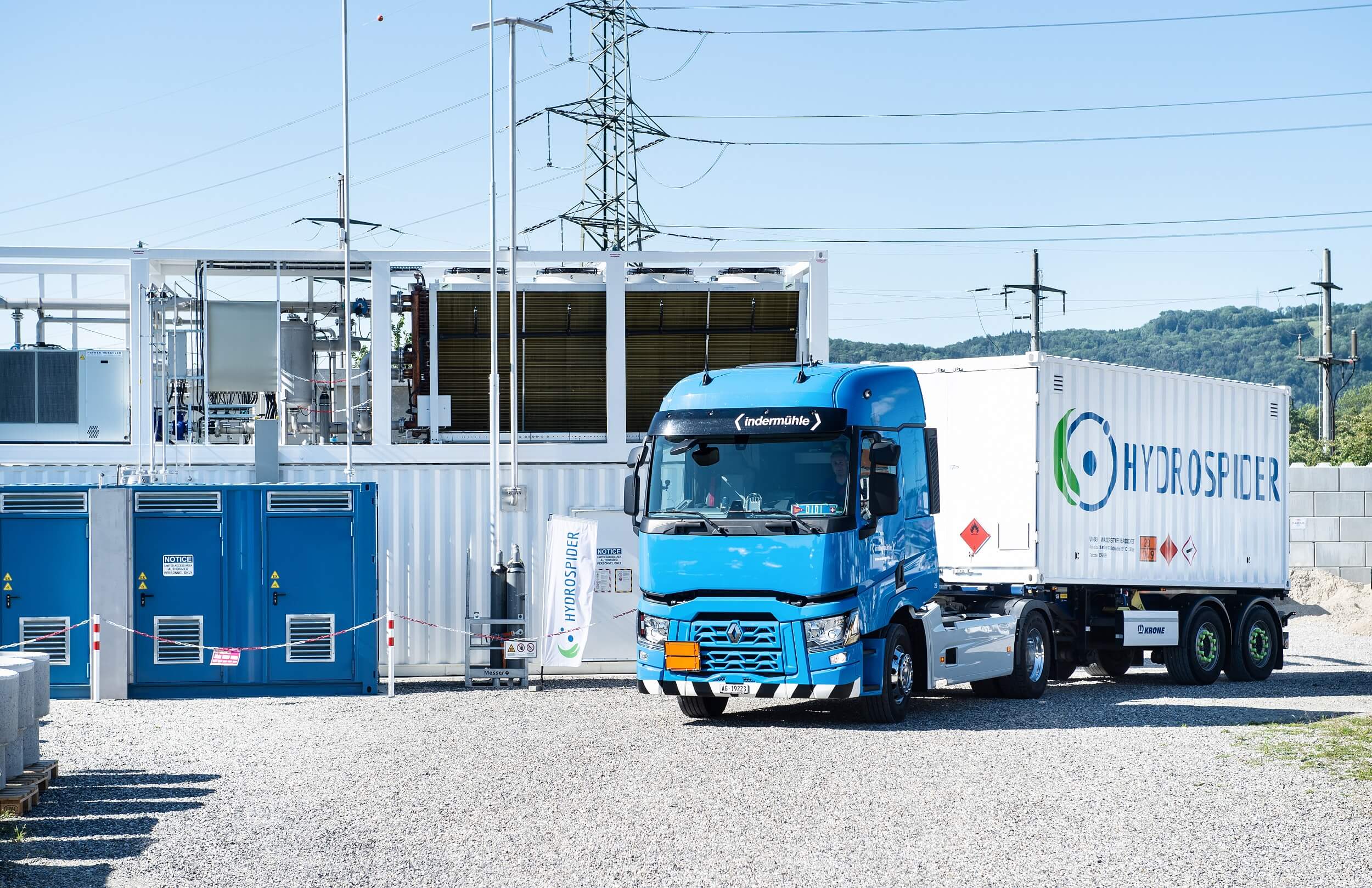 Hydrospider delivers first container of green hydrogen