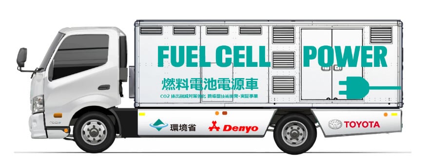 Toyota and Denyo develop fuel cell power supply vehicle