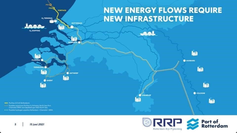Port of Rotterdam, RRP to study Delta Corridor hydrogen pipelines for